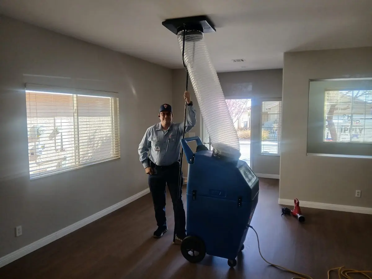 Professional Dryer Vent Cleaning work inside a Cape Coral home
